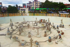 Baru Seumur Jagung Sudah Hancur, Kondisi Air Mancur Simpang Tiga Tua Kekecewaan