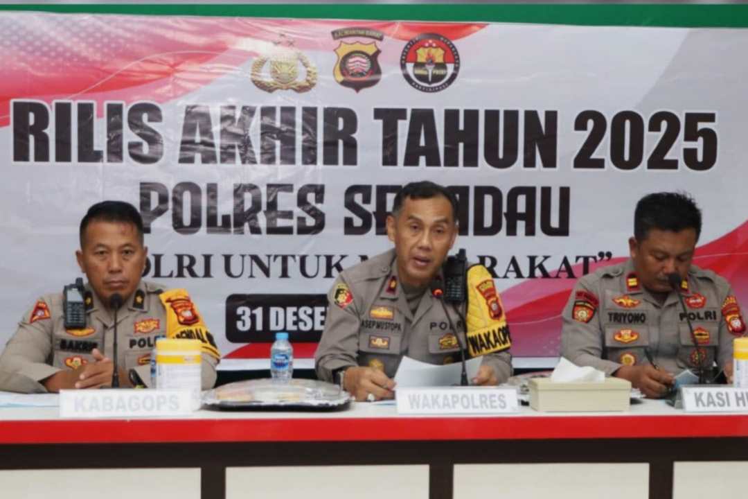 Kasus Narkotika Mendominasi, Polres Sekadau Selesaikan 112 Perkara Pidana Sepanjang 2025